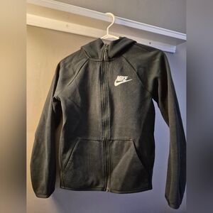 Nike Kids Black Full Zip Hoodie
